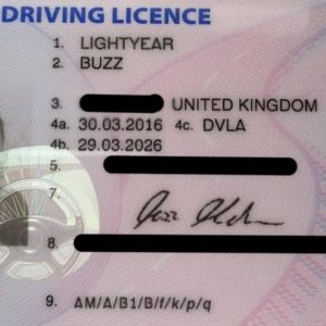 United Kingdom Driving License